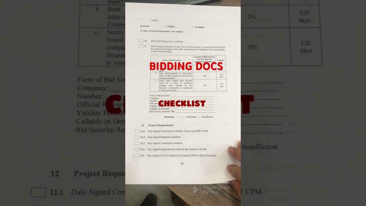 BIDDING DOCUMENTS #bidding
