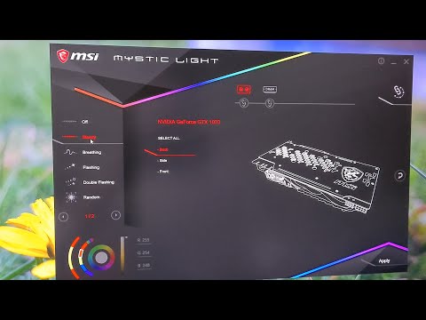 How to Control RGB lights? RAM, GPU (GTX 1070), MSI B350 PC MATE, Mystic Light, Music control