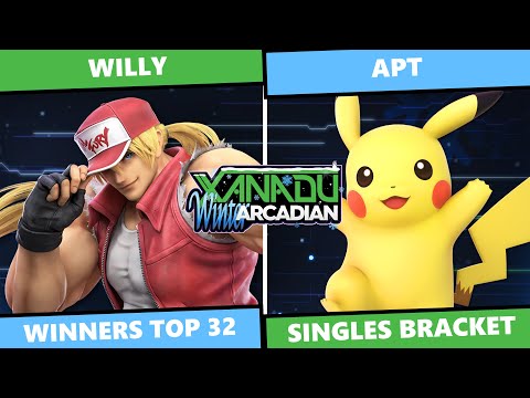 MDVA Winter Arcadian 2023: Winners Top 32 - Willy (Terry, Kazuya) Vs apT (Pikachu) SSBU Singles