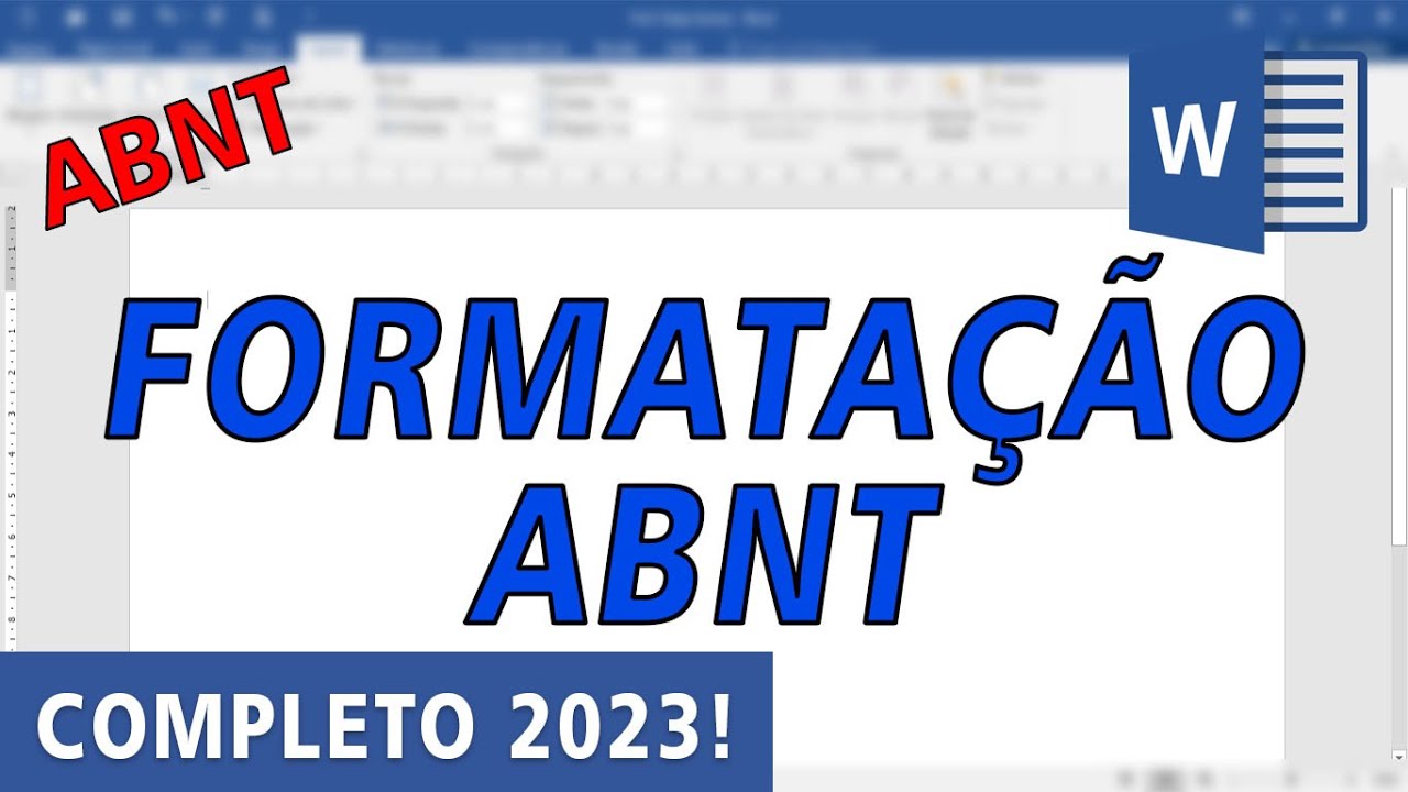 ABNT - Formatação Geral do TCC (Configurando o Word para começar o TCC - VÁLIDO 2024)