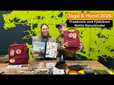Jagd & Hund 2026: Frankonia und Fjällräven treffen Nettis Naturkinder mit wilden Waldrucksack