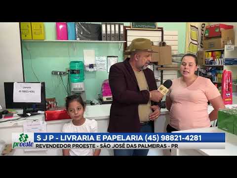 S J P - Livraria e Papelaria - Revendedor Proeste - São José das Palmeiras - 04.01.2026