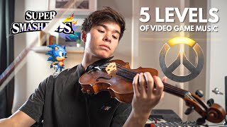 5 Levels of Video Game Music on Violin