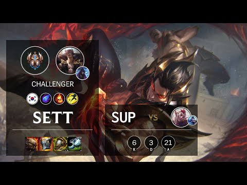 Sett Support vs Rakan - KR Challenger Patch 10.22