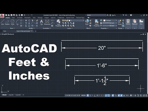AutoCAD Draw Line in Feet and Inches