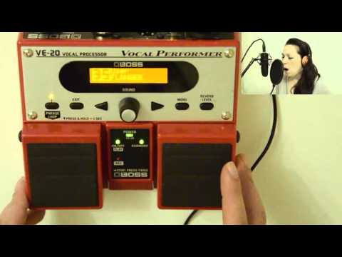 Testing Boss VE-20 effect pedal for vocals
