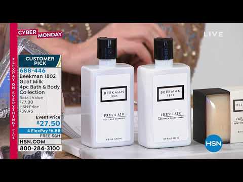 Beekman 1802 Goat Milk 4piece Bath   Body Collection