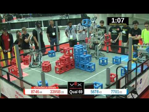 2015 VRC Math Q69 - 8746 3395B vs 5678 7701 - 63 to 31 - VEX Worlds 2015 - Math Division