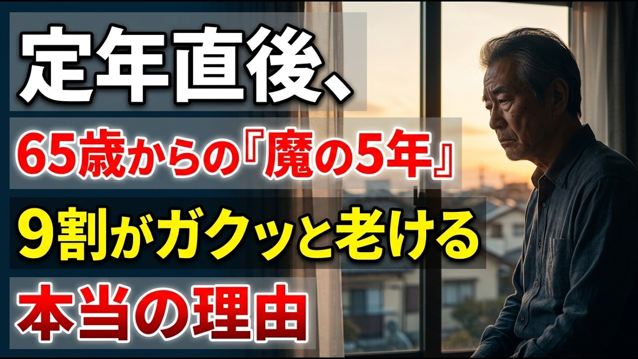 65歳を過ぎたら絶対にやめて！定年後の人生が崩壊する「5つの最悪な習慣」と今日からできる解決策