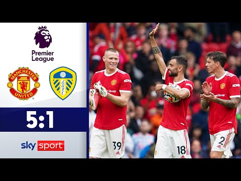Fernandes mit Hattrick | Manchester United - Leeds United 5:1 | Highlights - Premier League 2021/22
