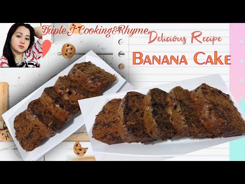 EASY BANANA CAKE RECIPE||MOIST & CHOCOLATE BANANA BREAD||EASY BAKING & COOKING