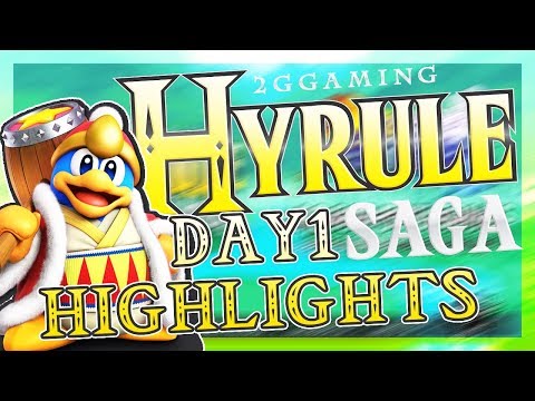 Hyrule Saga Singles Day 1 Highlights!! - SMASH 4
