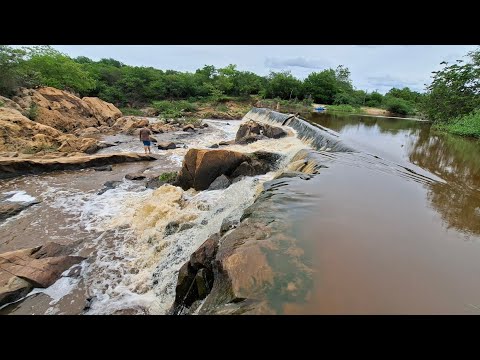 BARRAGEM DA CACHOEIRA TRANSBORDA MUNICÍPIO DE RIO DO PIRES BAHIA #bahia #nordeste #sertão