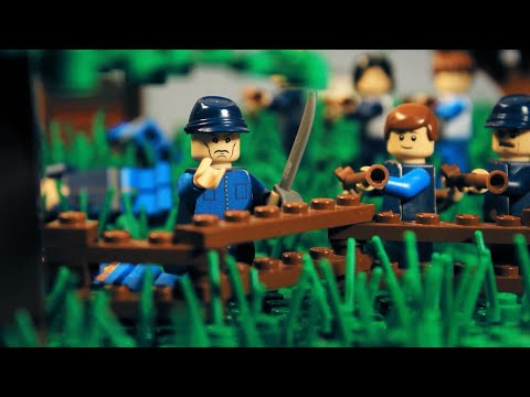Lego Battle of Gettysburg Stopmotion (Day 2) - A Lego American Civil War Stopmotion