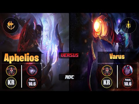 GrandMaster APHELIOS [Conqueror] (ADC) VS  VARUS - Grandmaster KR Patch 10.6