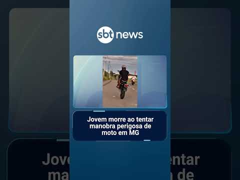 Jovem morre ao tentar manobra perigosa de moto em Varginha (MG) | #SBTManhã