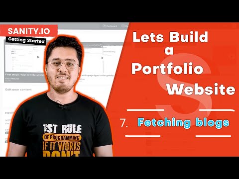 Fetching blogs in our homepage | Portfolio Website Blog Using Sanity io 7