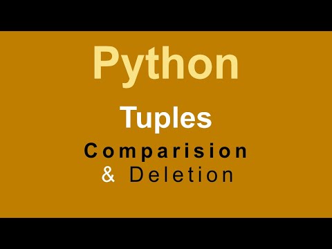 Tuple Comparison Deletion Python Programming