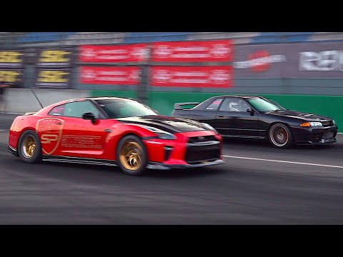 JDM cars no-prep Drag Racing the 1/4 mile | 3000hp GT-R, 1000hp EVO, Supra, NSX, R34 V-Spec, 4WD CRX