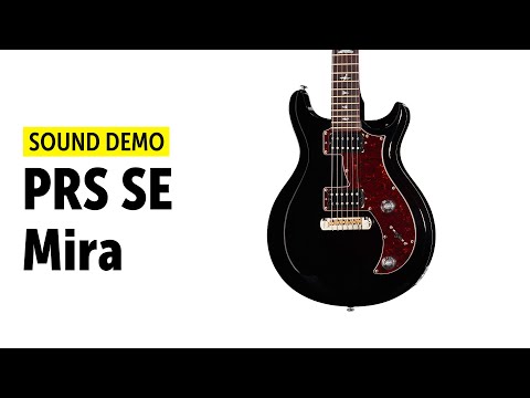 Демонстрация звучания электрогитары электрогитары PRS SE Mira Black