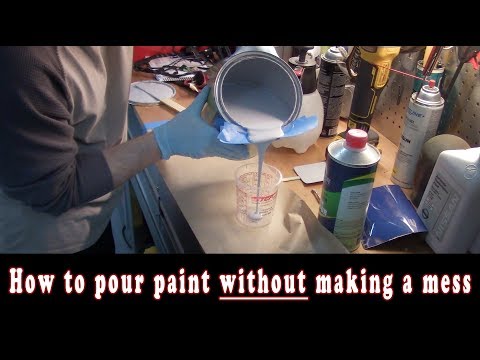 How to pour paint without making a mess
