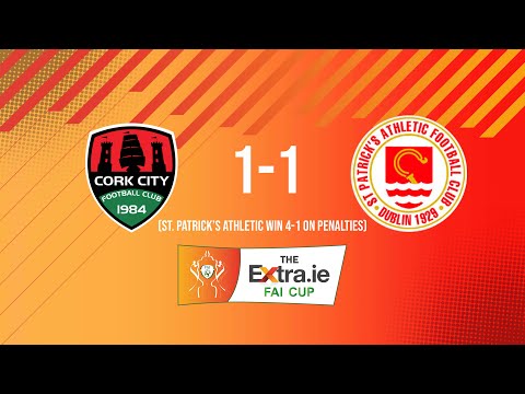 Extra.ie FAI Cup Second Round: Cork City 1-1 St. Patrick's Athletic - St. Pat's win 4-1 on penalties