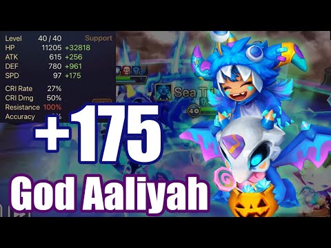 【Summoners War | Curry's RTA】The Power God Speed Aaliyah,is it possible to use her instead of riley?
