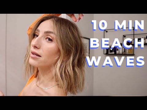 EASY BEACH WAVES | NATURAL, UNDONE WAVES FOR SHORT HAIR