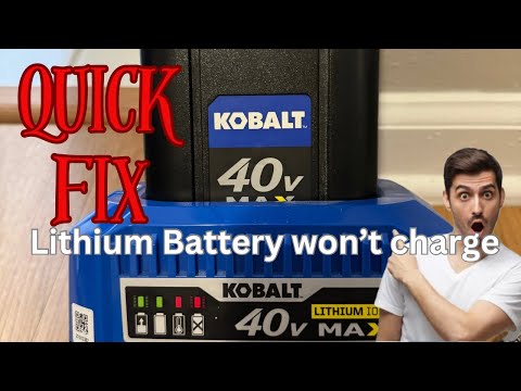 Quick Fix: Kobalt lithium battery won’t charge