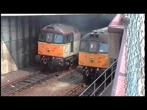 Dover Train Ferry 33207 and 33211 at Dover Western Docks 27/05/1992
