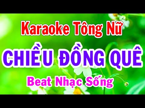 Karaoke Chiều Đồng Quê Tông Nữ Thành Lý Organ