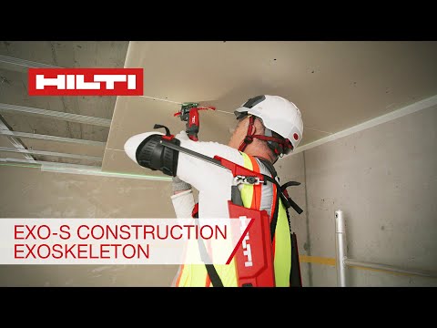 Hilti EXO-S Exoskeleton designed for overhead work - Features and Benefits