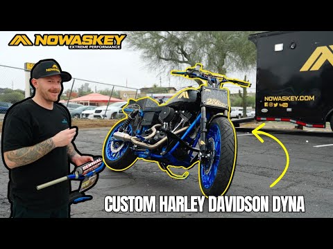 Insane Custom Harley Dyna Stunt Bike (Wheelies & Drifting)