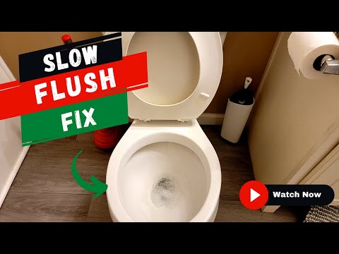 How To Fix A Slow Draining Toilet Without A Plunger