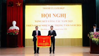 Thành uỷ Tam Điệp tổ chức Hội nghị tổng kết công tác năm 2023, triển khai nhiệm vụ năm 2024