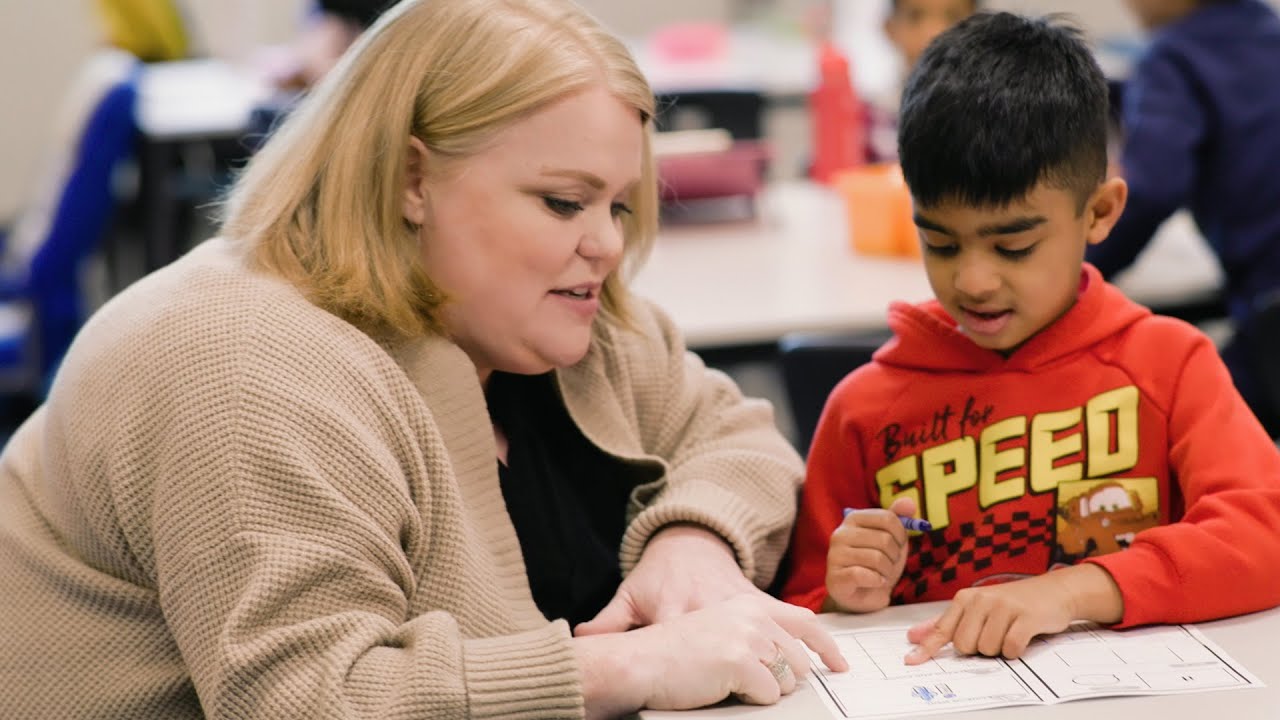 Wiggling is welcome in this kindergarten classroom