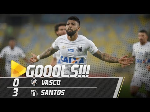 Vasco 0 x 3 Santos | GOLS | Brasileirão (01/09/18)