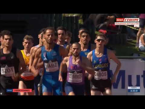 1500 m finale  Championnats de France Elite  2025 Victoire d'Azzedine  Habz