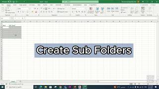Excel Tutorial | Tips and Tricks | Create Folders and Sub Folders Using Excel