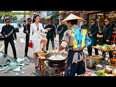 Retired War God sells fried rice, wife hires thugs to smash his stall and force divorce, he snaps