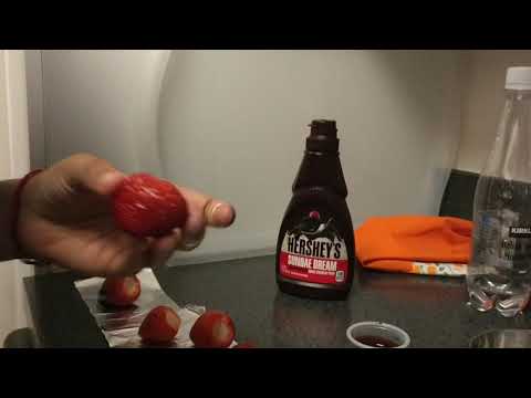 Keshvi's chocolate dipped strawberries!