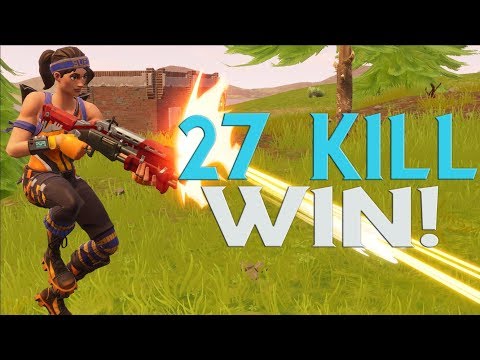 Solo VS Squads 27 Kill WIN! - Fortnite Battle Royale