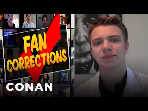 Fan Correction: There Aren't Two Oxygen Molecules In Water! | CONAN on TBS