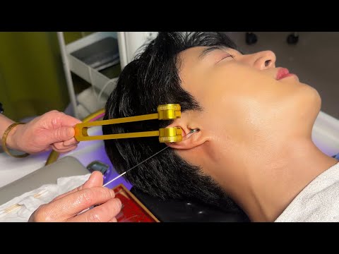 ASMR Chinese style gorgeous ear cleaning and headache relief head spa | tingling 👂
