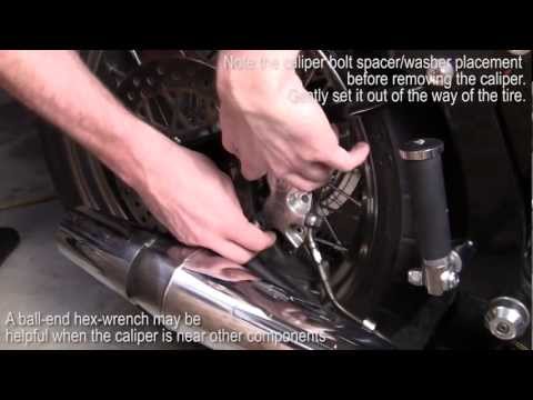 How To Remove and Install a Rear Wheel and Change a Tire on a Softail Style Bike (No Narration)