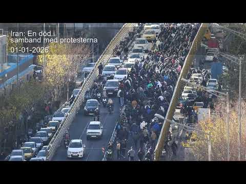 Iran: En död i samband med protesterna