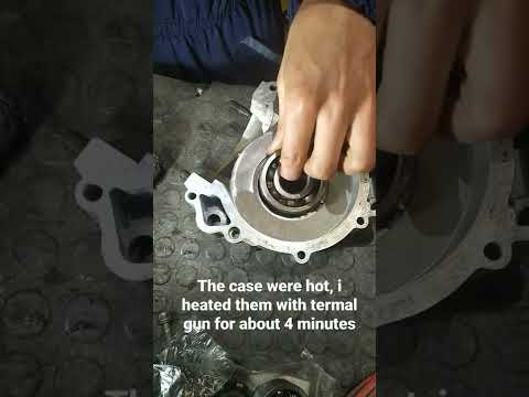 Crankshaft bearing installation, the right way using thermal expansion 👍🏻