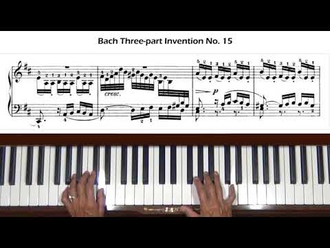 Bach Three-Part Invention Sinfonia No. 15 in B minor BWV 801 Piano Tutorial