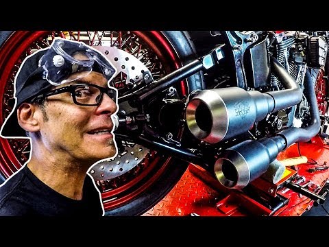 FatBoy Bobber Build Exhaust Install - Ep.5