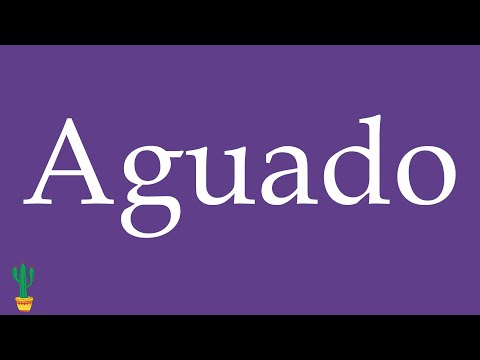 How to Pronounce ''Aguado'' (Watery, Diluted) Correctly in Spanish 🇲🇽